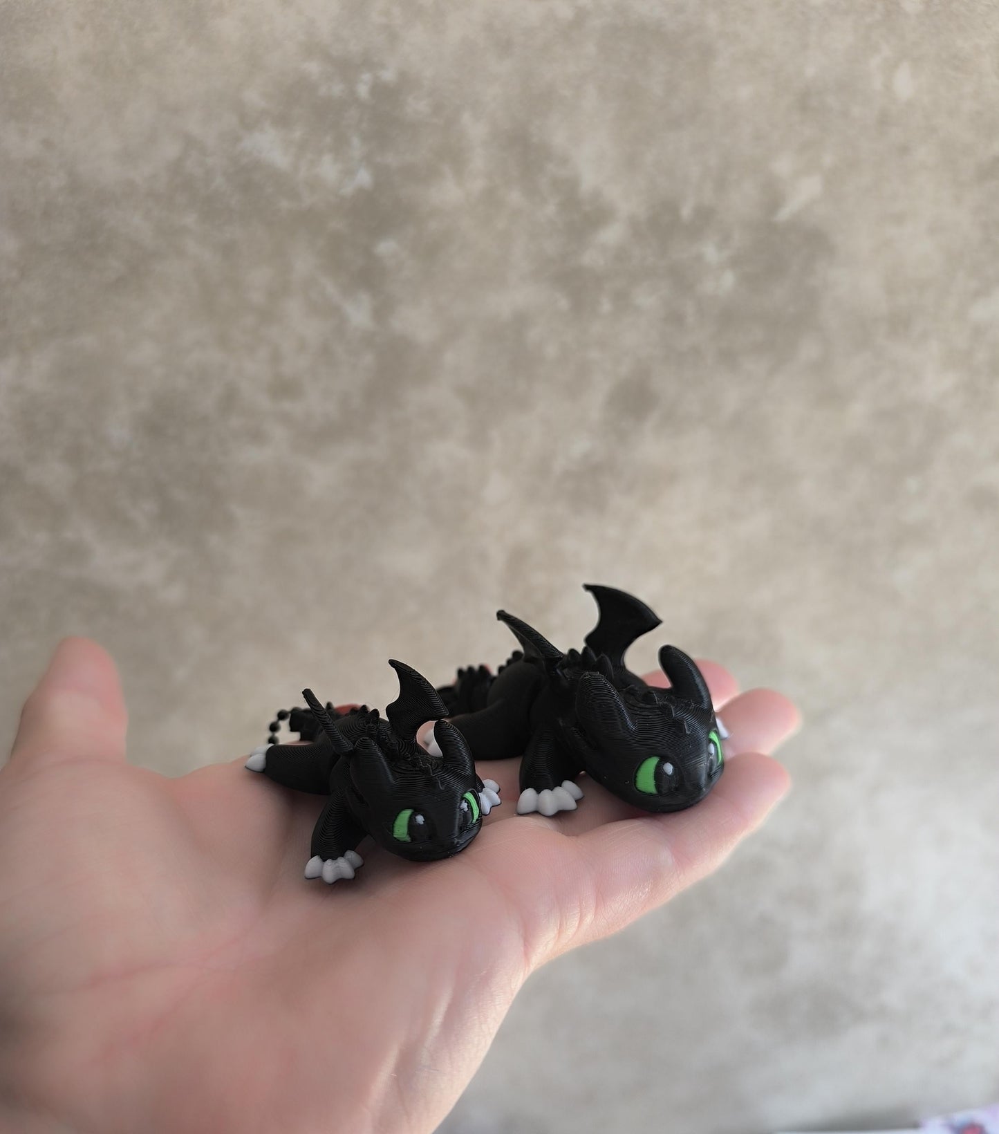 Porte clé dragon du soir articulé