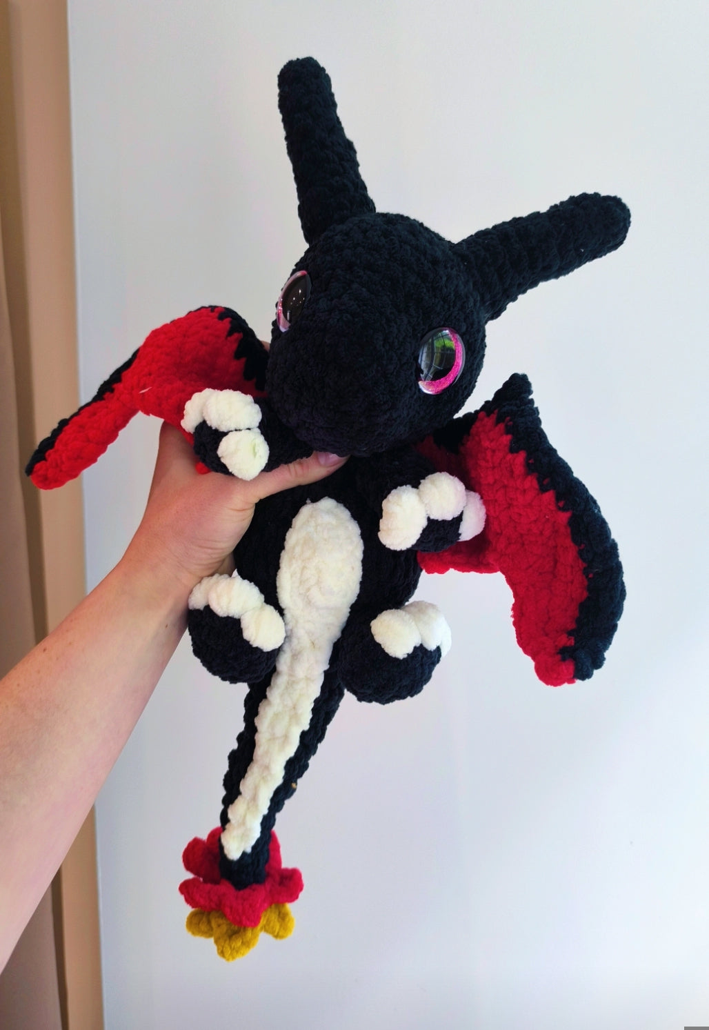 Peluche Dracaufeu Shiny au Crochet