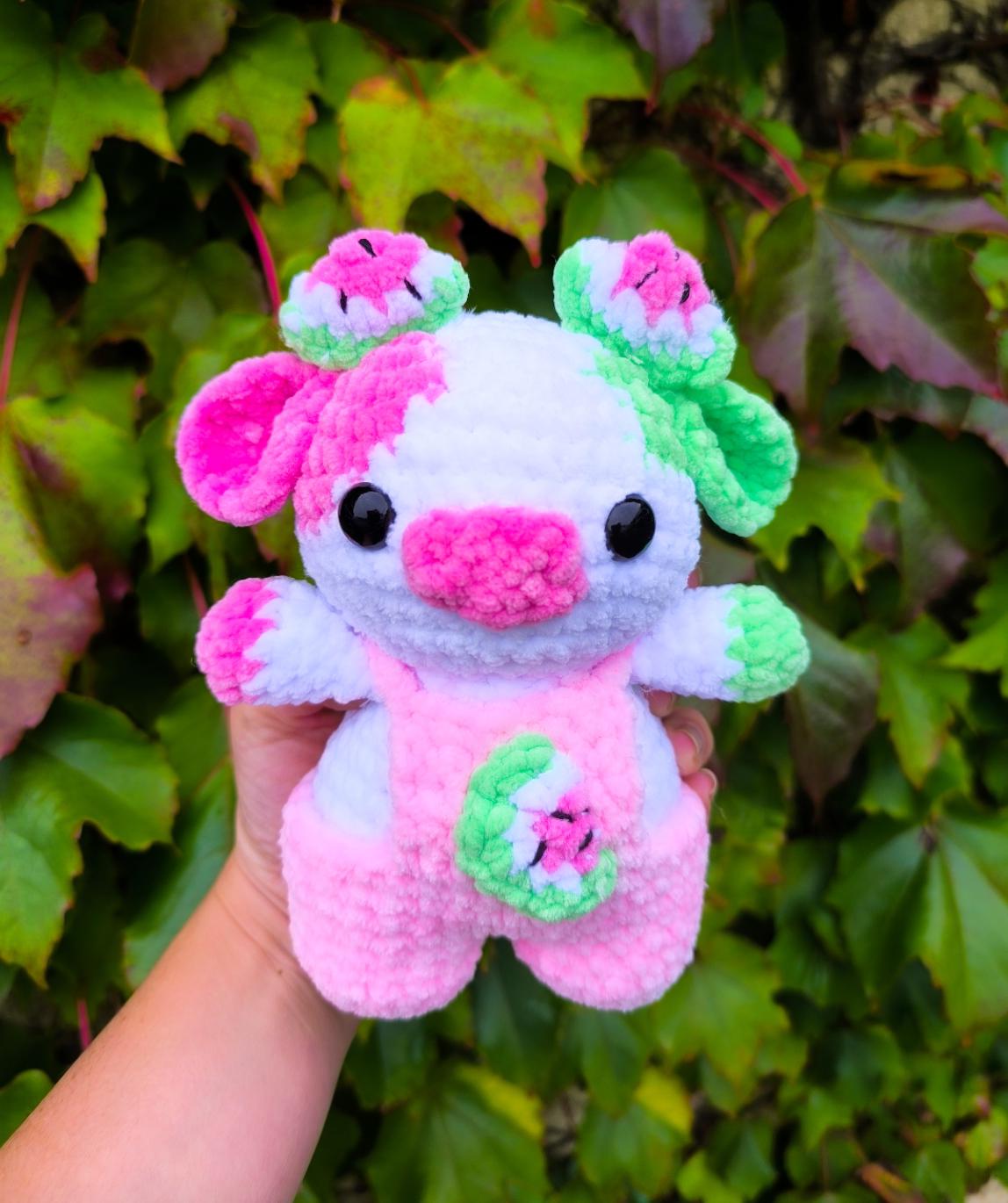 Peluche Vache pasteque
