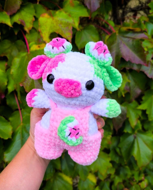 Peluche Vache pasteque