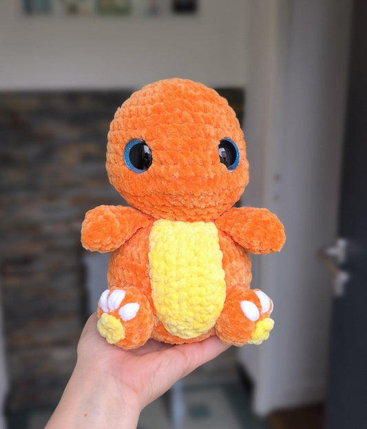 peluche dragon feu