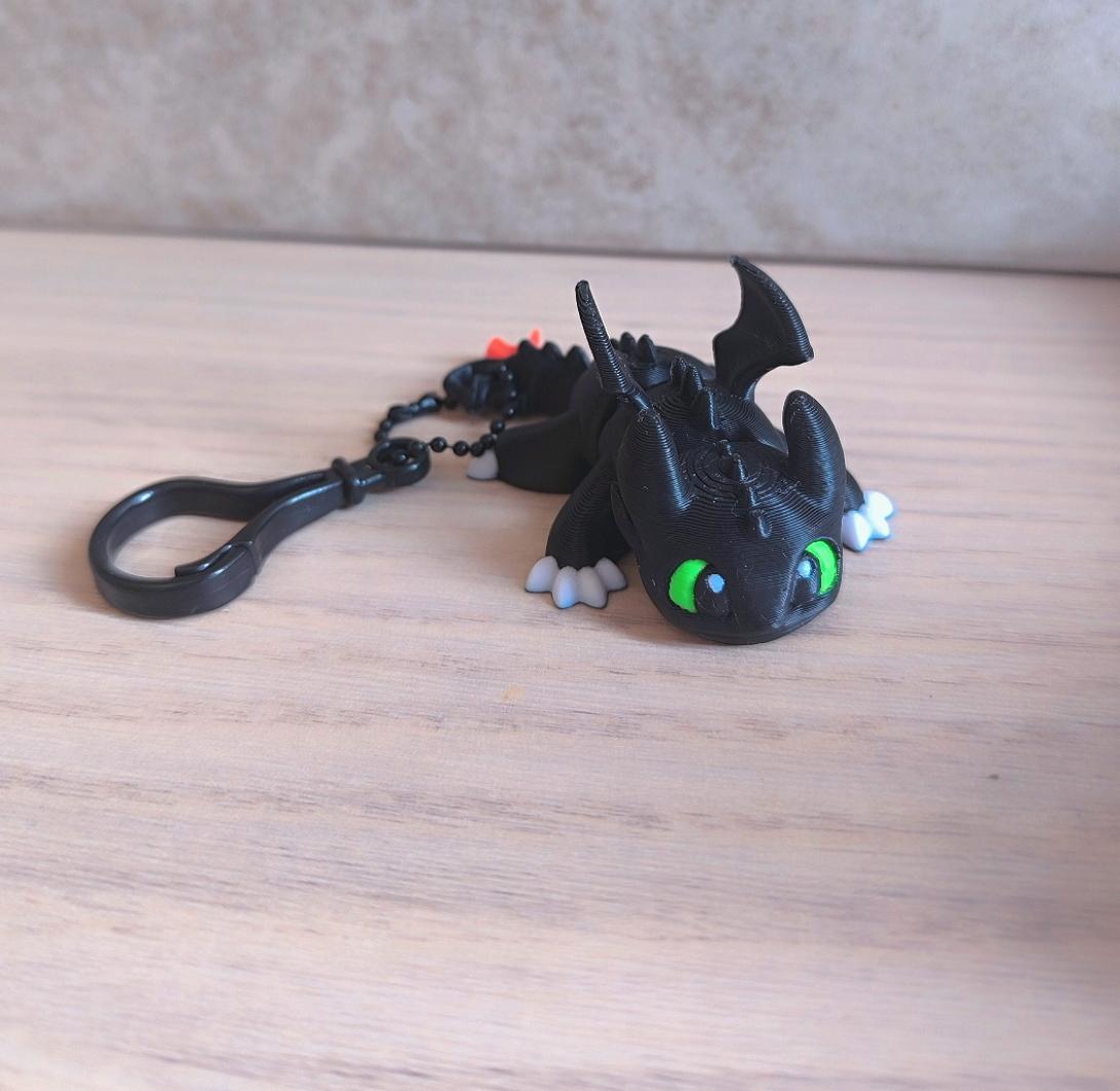 Porte clé dragon du soir  articulé