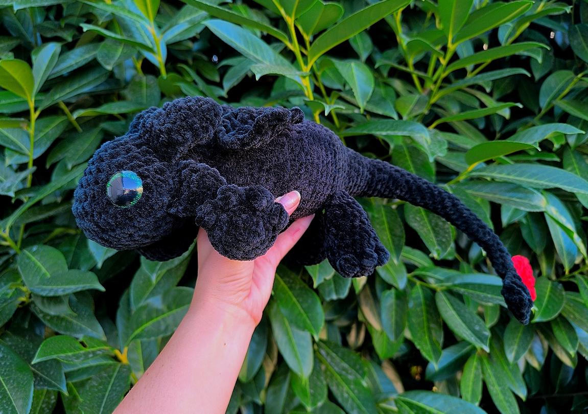 Peluche dragon du soir