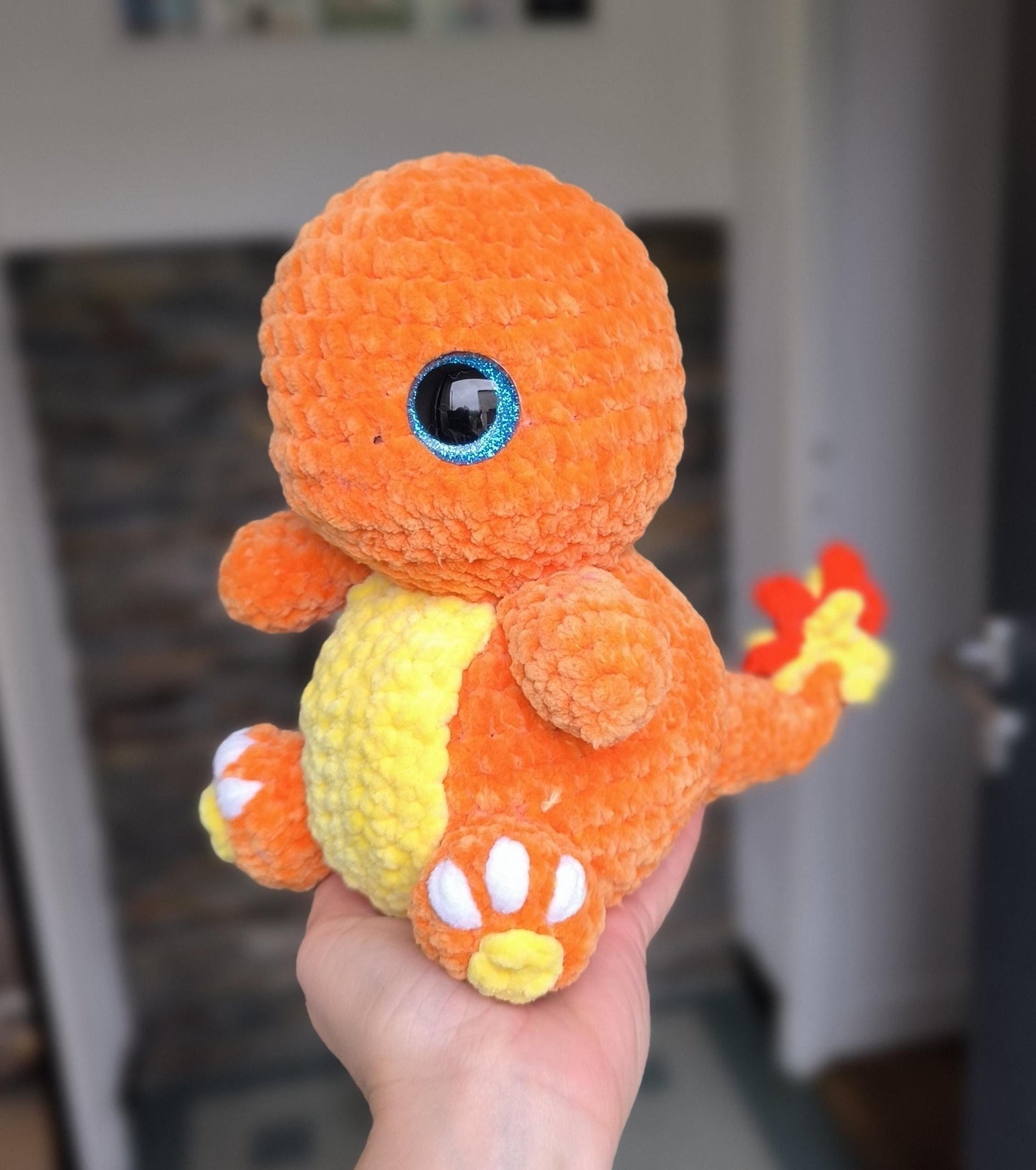 peluche dragon feu