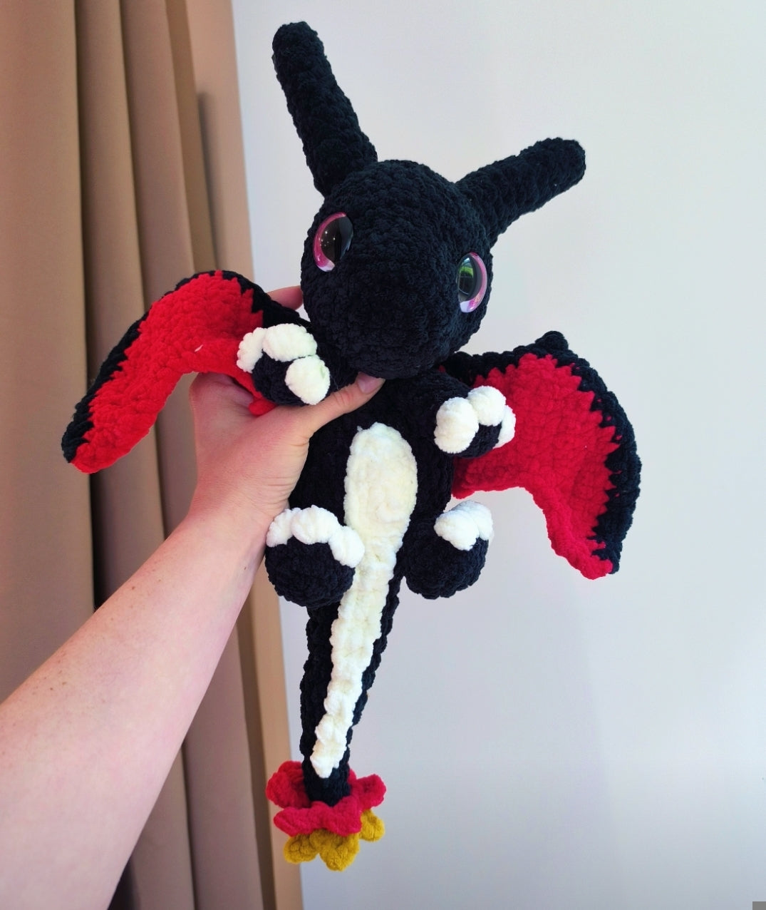 Peluche Dracaufeu Shiny au Crochet